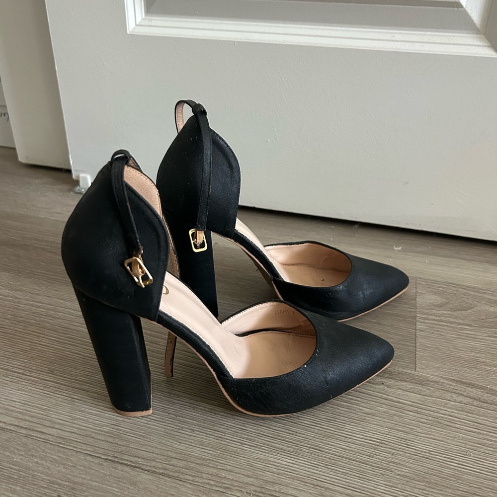 Black Block Heels